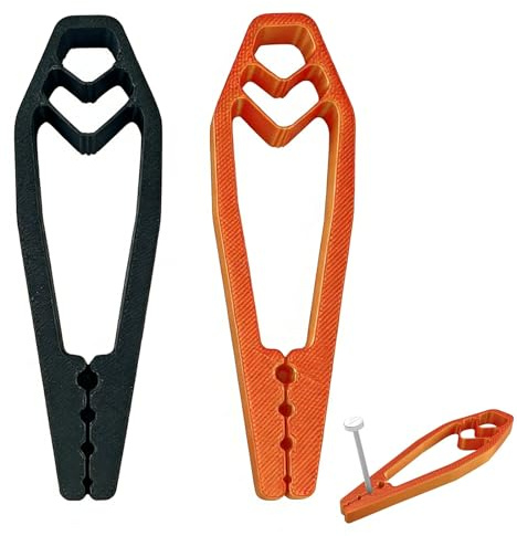 ApexPine 2 Pcs Plastic Nail Holder Clamp for Woodworking DIY Repair | 2 pack pla nail holding tool, finger protection design, for home carpentry diy hammering work