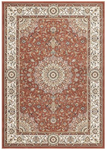 SpazioTessile Tappeti Arredo Babilon Motivo Classico Persiano Orientale Soggiorno Camera Ingresso (9596 Rosa Antico, 200x290)