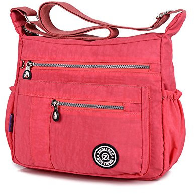 MeCooler Borsa a tracolla impermeabile da donna, leggera, indossabile anche sulla spalla, per il tempo libero, sport, scuola, viaggi