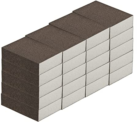 Schleifschwamm MITTEL 20-er-Set I Körnung 100, DIY, Handschleifer I für verschiedene Materialien geeignet I hochwertiger Handschleifklotz, Schleifklotz, Schleifblock