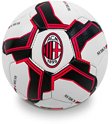 MONDO Sport -Pallone Da Calcio Cucito A.C. Milan, Colore Nero, size 2, 144934