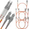 BEYONDTECH LWL Patchkabel LC SC OM1 - Glasfaser Multimode Duplex (2 Meter) UPC/UPC - 62.5/125 (LSZH)