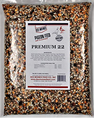 Des Moines Feed Premium 22 Pigeon Mix (13.25%) 8 lbs