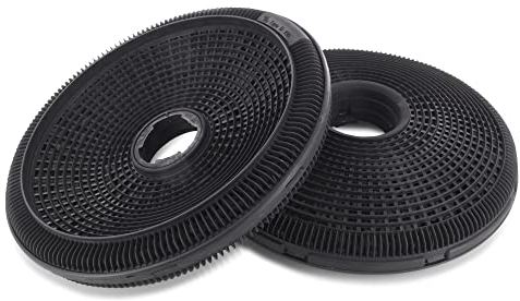 DL-pro Aktivkohlefilter Ø190 mm 2er-Set rund, für Bosch 00796390 DHZ5276 Siemens LZ52751 Neff Z5138X1 Dunstabzugshaube, Bajonettverschluss