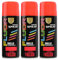 H HANSEL HOME Pintura Spray Rojo Fluorescente 400 Ml - Pack de 3 Unidades