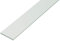 Alberts 498771 Lot de 20 barres plates en plastique blanc - 1 000 x 20 x 2 mm