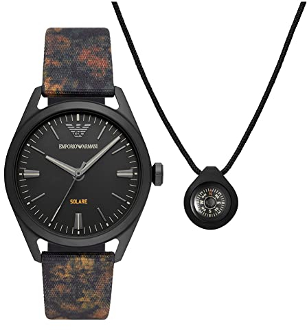 Emporio Armani Herren-Uhren-Sets Analog Solar One Size 88381602