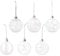 Glas Weihnachtskugeln Transparente Christbaumkugeln Weihnachtsanhänger: 6 Stücke Weihnachten Baumschmuck 5. 5cm Baumkugeln Weihnachtsbaum Kugeln Xmas Deko Außen Glaskugeln Weihnachtsdeko Anhänger