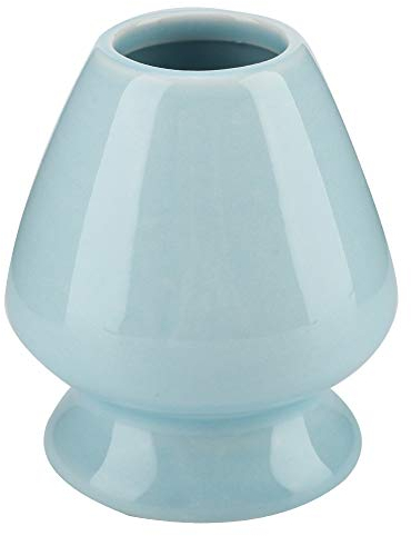 TOPINCN Matcha Tea Whisk Holder Ceramic Matcha Whisk Stand Japanese Tea Ceremony Matcha Whisk Holder for Matcha Tea Set Accessories(Blue)