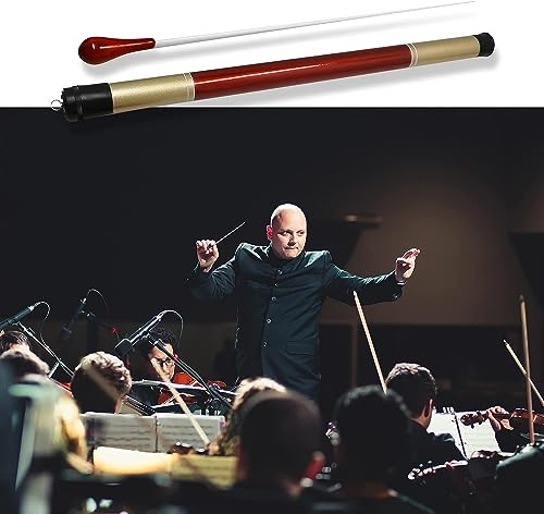 Musikstab Dirigentenstab mit Padauk-Griff Verst?rkter Dirigentenstab Dirigent Baton Taktstock mit Palisanderholz f¨¹r Sinfonieleiter Chor 38,7 X 2 X 2 Cm/15,2 X 0,8 X 0,8 Zoll
