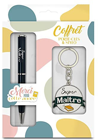 Coffret Porte Clés et Stylo - Maître