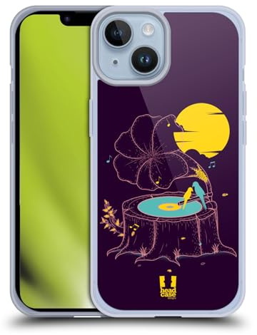 Head Case Designs Grammofono Musica nelle Natura Custodia in Gel [Protezione di Grado Militare] Compatibile con Apple iPhone 14 E Compatibile con MagSafe