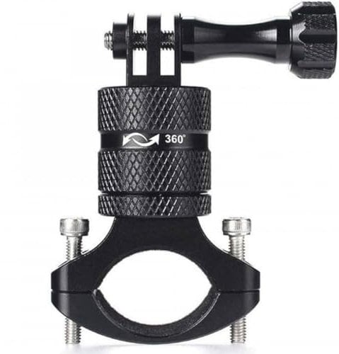 RALSPEC Motorcycle Bike Handlebar Mount for GoPro HERO 360 Degree Bicycle MTB Action Camera Clamp Holder Go Pro 12 11 10 9 8 7 6 & DJI Osmo