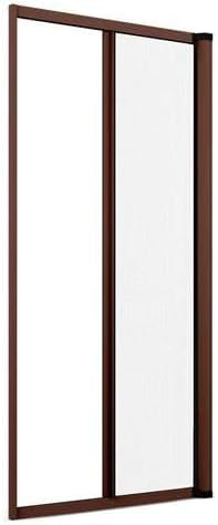 Zanzariera a Rullo Flash Avvolgimento Orizzontale per Porta Balcone 150X250cm Marrone Profilo Riducibile Telaio in Alluminio per Tenere Fuori Insetti, Mosche e Zanzare