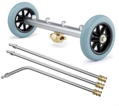 Car Chassis Washer, 2-in-1 Undercarriage Pressure Washer Water Broom 16InUnder Car Pressure Washer, For Undercarriage Driveways Sidewalks