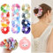12 Stück Haargummis Mädchen Scrunchies Samt Haargummi Damen Tie-dye Haarbänder, Scrunchies Samt, Weich Haarschmuck, Haarbänder Gummibänder für Lockiges Haar, Glattes Haar, Pferdeschwanz, Dutt