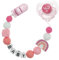 MYREBABY Reborn Baby Dolls Schnuller-Clips, Zubehör mit magnetischem Schnuller, rosa Stil, magnetische Schnuller-Clips für Reborn Babypuppe