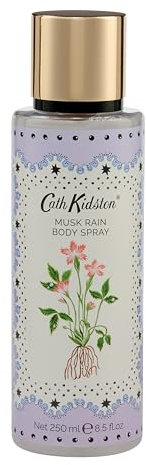 Cath Kidston Body Spray 250ml, Musk Rain Fragrance, Keep Skin Refreshed and Scented, Day and Night Use, Beauty Gift For Her, Travel Size, Vegan and Cruelty Friendly