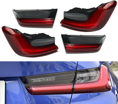 APARC Auto Heckleuchten für BMW G20 G21 318i 320i 325i 330i 318d 320d 330d 2020-2022, Wasserdichtes Rücklicht Rückleuchte Baugruppe Rücklichter Ersatz Zubehör,A/Inner Right Side
