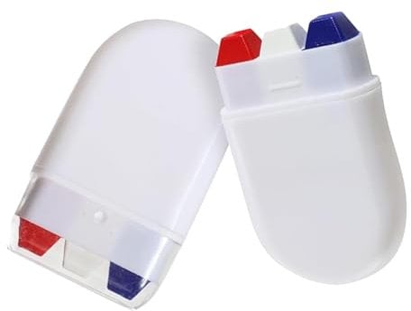 2Pcs France Flag Pen, Country Flag Face Paint, Sports Makeup Baseball Face Paint, Face Paint Brushes, Spanish Face Paint, Red And White Face Paint