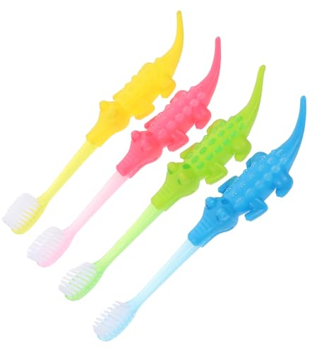 ORFOFE 8stücke Cartoon-zahnreinigungswerkzeug Für Junge Mädchen Zahnbürste Mit Geschmeidigen Borsten Für Junge Mädchen Reinigungszubehör Für Kleinkinder Mundpflege Cartoon-design