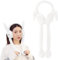 Cache Oreilles Hiver,Cache-Oreilles Filles,Couvre-Oreille En Peluche,Cache-Oreilles En Peluche Chaud D'hiver,Cache-Oreilles Pliable En Forme De Lapin,D'hiver Et Extérieur Chaud Femmes Filles (Blanc)
