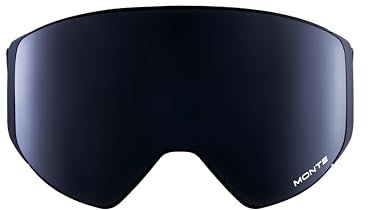 Monte Ski Goggles, Frameless Interchangeable Magnetic Lens 100% UV400 Protection Snow Goggles for Men & Women, OTG & Helmet-Compatible Snowboard Goggles, Anti-glare Ski Goggles For Skiing Snowboarding