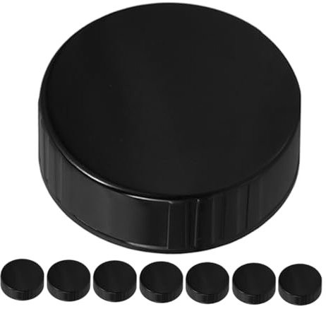 ULTECHNOVO 38-400 Resin Plastic Screw Caps for Boston Bottles 8-pack Sturdy Sealing Lids for Home Brewing and Storage