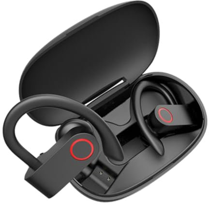 HOMSFOU 1Set Cuffie Auricolari Wireless Auricolare Sportivo Con Microfono Design Ergonomico e Cuffie Creative Per Attività e Lavoro