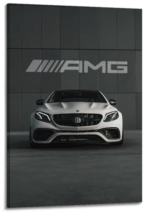 XKUGA Poster mit deutschem Supercar-Motiv, E63 S, W213, Rennsport-Poster, dekoratives Gemälde, Leinwand, Wandposter und Kunstdruck, moderne Familienschlafzimmer-Dekoration, Poster, 30 x 45 cm