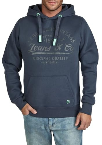 riverso Hoodie Herren Regular Fit RIVArmin Kapuzenpullover Pullover Print | Beige Grün Grau Blau Navy Schwarz S M L XL XXL 3XL 4XL 5XL