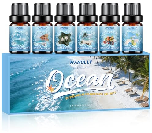 HANOLLY Kit Huiles Essentielles OCÉAN 6 x 10ML