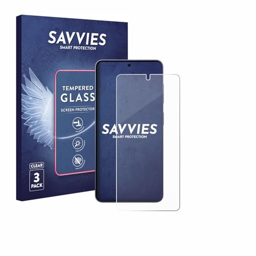 Savvies Schutzglas für Samsung Galaxy S26 | 3 Stück Transparenter Displayschutz Made in Germany 9H Hartglas Klares Echtglas Panzer Schutz Glas Einfache Montage