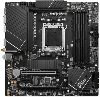 Schede madri Fit For MSI PRO B650M-A Scheda madre WIFI Supporto presa AM5 7900X 7800X3D 7600 CPU 4xDDR5 7200MHz 256GB HDMI 2x M.2 PCIe 4.0 MATX