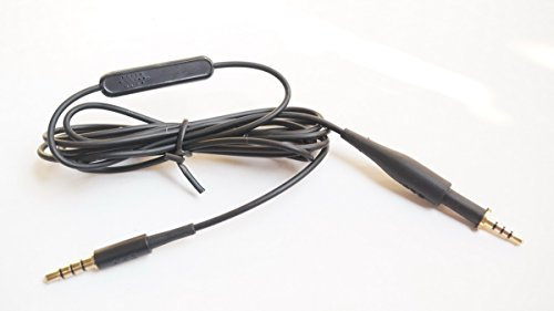 V-MOTA Cavo di ricambio per cuffie drive-by-wire per cuffie AKG K450 H451 K452 Q460 K480NC (cavo + microfono) compatibile con telefoni cellulari Android e iOS
