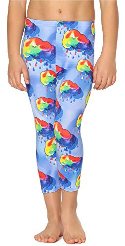 Merry Style Mädchen 3/4 Leggings MS10-405(Blau/Wolken,110)