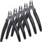XINMEIWEN Lot de 5 mini pinces coupantes électroniques de précision pour les besoins de coupe ultrafine (Noir)