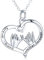 Friggem Schwestern Halskette 925 Sterling Silber Herz Beste Freundin Anhänger Halskette mit Kette, Geburtstag Geschenke Schmuck für Schwestern Frauen Freunde Freundschaft