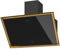 Oranier große Wandhaube 90 cm Aura - schwarze kopffreie Umluft Dunstabzugshaube 4 Stufen - edle Haube mit ORO Lackierung Touch Control & Fernbedienung