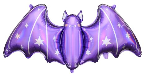 PartyDeco Fledermaus-geformter Filmballon Halloween-Geburtstags-Karneval für Kinder Helium-Luftballon