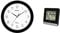 Technoline, WT 8000 Funk-Wanduhr, Ø 30cm, Schwarz & Funkwecker WT 260, 79 x 79 x 30 mm