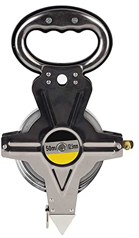 Massband Mètre Ruban en Acier 50m/100m - Ruban à Mesurer en Métal