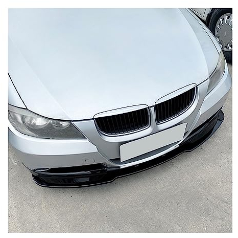 Auto-Front- und Heckstoßstangenspoiler Frontspoiler Glänzend Schwarz Oder Carbonfaser-Look Bodykit Für B&MW 3er E90 E91 2005–2007 2008 5 Stück ABS-Auto-Frontstoßstangen-Lippensplitter HAENJA (Color :