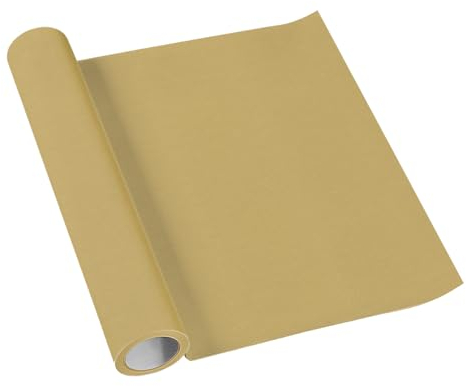 PAW - Tischläufer aus Airlaid (40 cm x 5 m) I Tischdeko für Kommunion, Konfirmation, Hochzeit, Geburtstag, Gartenparty, Taufe I Tischband Tischdecke - Einfarbig Gold I Farbe: Monocolor Gold