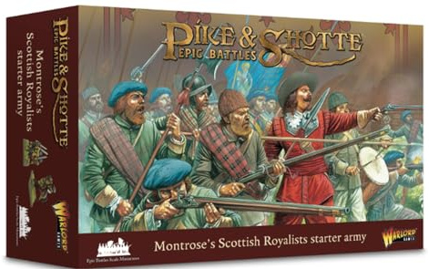 Warlord Games Montrose' Scottish Royalists Starter Army – Epische Miniaturen für Hecht und Schrotte, sehr detaillierte Miniaturen für Tisch-Kriegsspiele