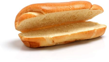 Mr.Dobelina Hot Dog Kartoffelbrötchen, 6er Pack 4x60g und 16cm, weich und goldgelb, laktosefrei, ideal für reichhaltige Hot Dogs nach amerikanischer Art, ohne Konservierungsstoffe oder Zusatzstoffe