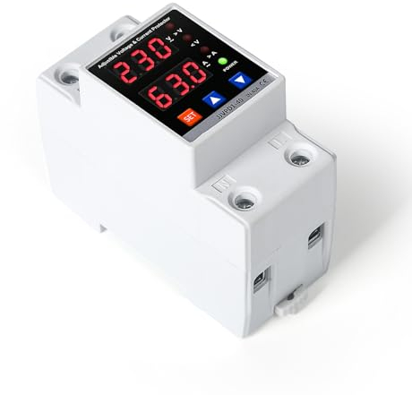 Ailao Stabilizzatore di Tensione 220V Scaricatore di Sovratensione 40A Surge Protector Spegnimento Automatico in Caso di Sovratensione e Riavvio Protezione da Sovratensione Domestica.…