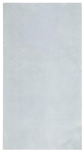 vidaXL Teppich, Wohnzimmerteppich Kurzflor Weich Waschbar, Moderner Teppich für Wohnzimmer Schlafzimmer, Flauschig Einfarbig rutschfest, Blau 80x150cm