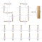 100 Stück Gipskartondübel Set, Trockenbau anker mit Edelstahlschrauben Sets, Gipskarton Dübel mit Schrauben, für Gipskarton- und Gipsfaserplatten(50 Dübel, 50 Schrauben)