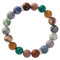 Planet-Naturstein-Armband – Elegantes Mattiertes 10 Mm Gestreiftes Achat-Naturstein-Perlenarmband Mit Elastischem Band, Handgefertigtes Perlenarmband Im Retro-Universum-Galaxie-Stil, Astronomie-Ge